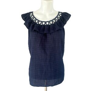NWT Max Studio Navy Sleeveless Tank, Size Medium